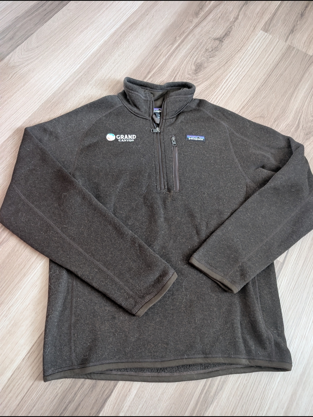 Patagonia Better Sweater 1/4 Zip Fleece Pullover Small Brown Grand Canyon
